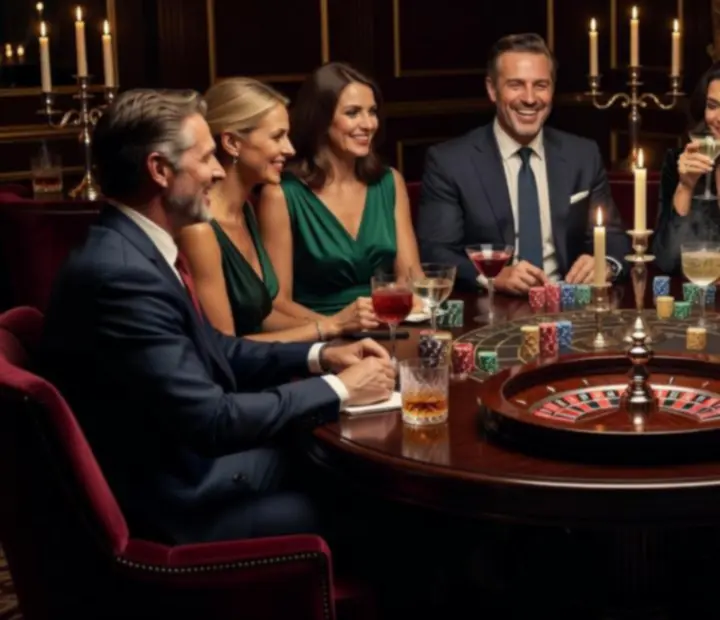 Privátní casino večer s pokerem a ruletou ve VIP salonku